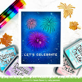 fireworks hot foil plates
