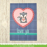 outside in stitched heart stackables